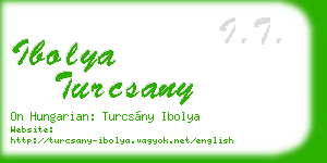 ibolya turcsany business card